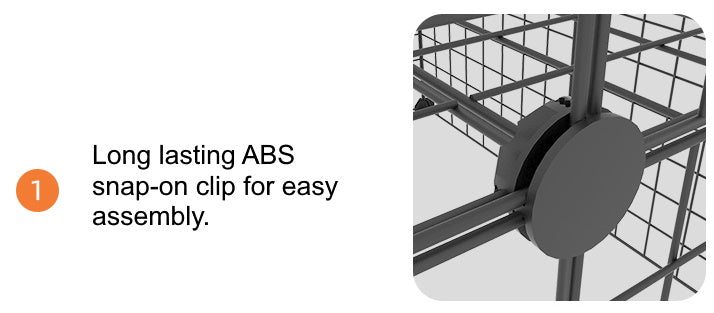 DIY Cage for Guinea Pig Complete Setup 2 Level with Tray 1.5cm Metal Mesh Black
