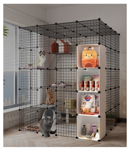 DIY Cage Jumbo Size for Cats with Storage