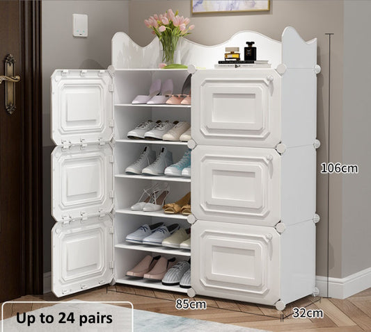 DIY Shoe Rack Shelf Organiser 2 by 6 White 3D New!