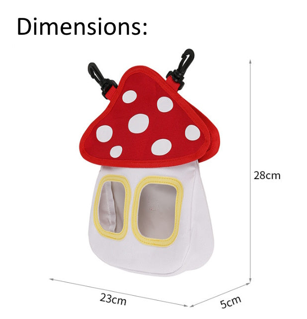 Mushroom Design Hay Bag for Small Pet