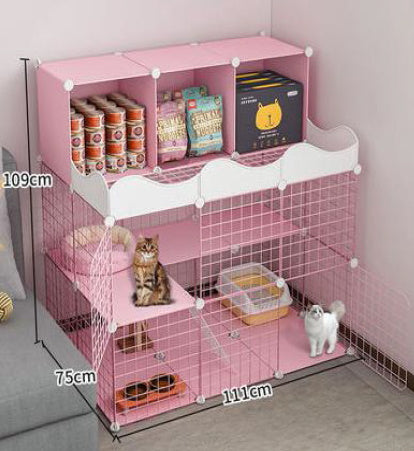 Pink deals bunny cage