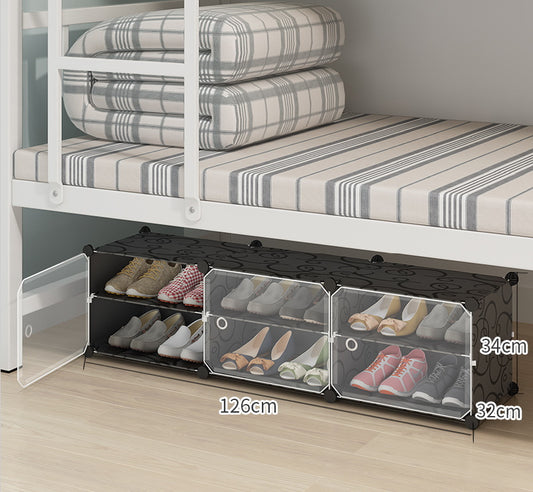 DIY Shoe Rack Shelf Organiser Underbed 3 by 2
