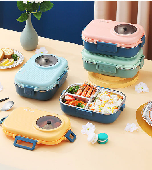 Bento Lunch Box Multi-compartment 304 Stainless Steel