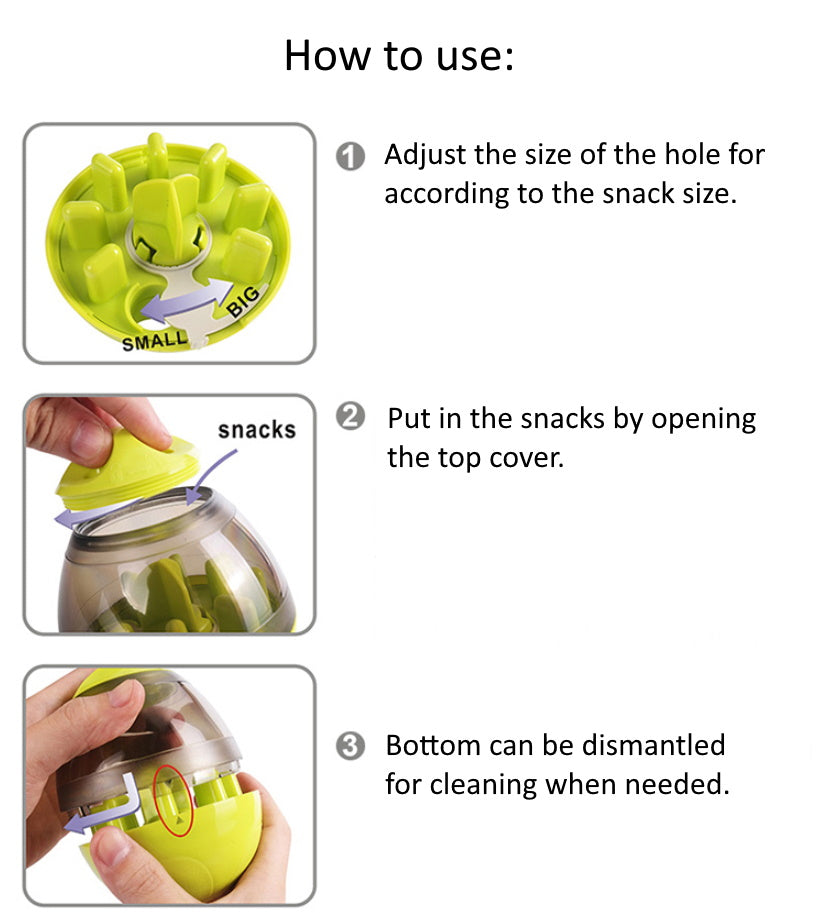 Pet Roly-poly Snack Dispenser Wobbly Toy