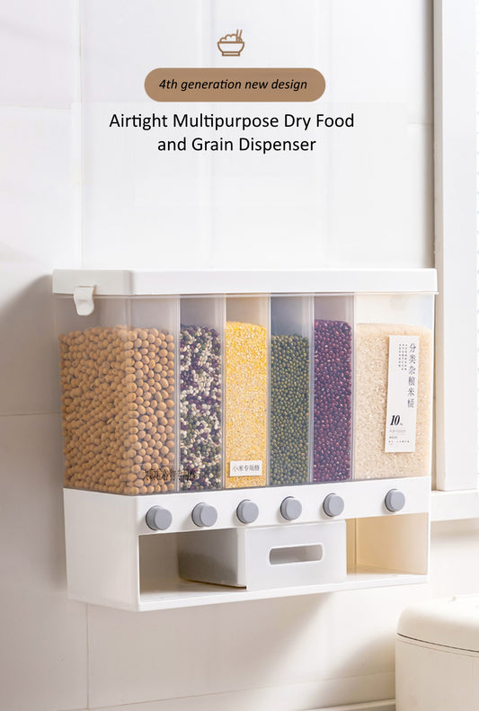 Airtight Dry Food Storage Container & Dispenser