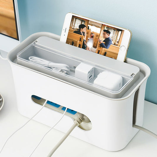 Cable Management Desktop Organiser Box