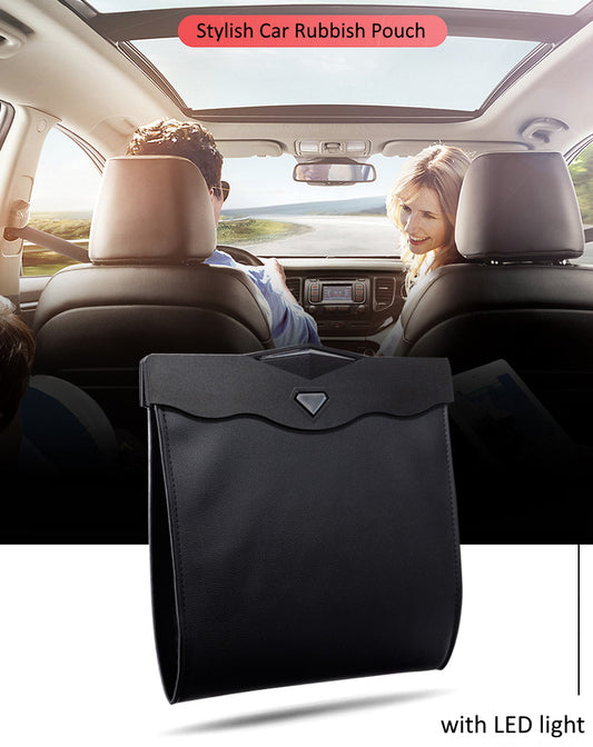 Car Rubbish Pouch with LED Light
