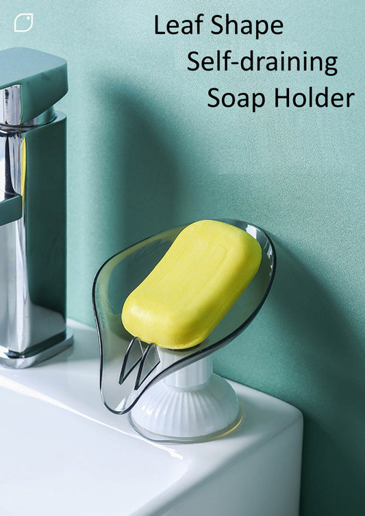 Leaf Shape Self Draining Soap Holder
