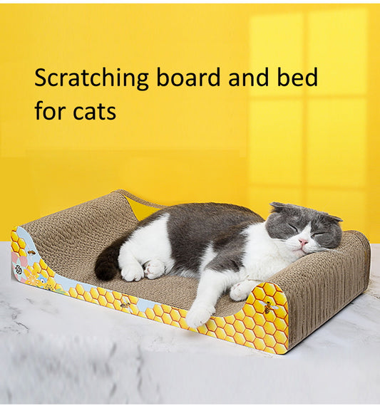 Scratching Board and Bed 2-in-1 for Cats