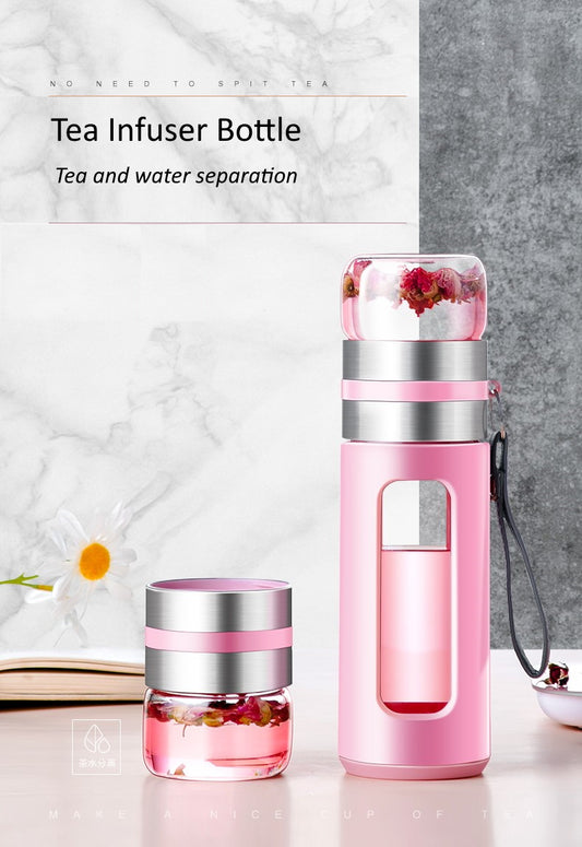 Tea Infuser Bottle (Tea & Water Separation)