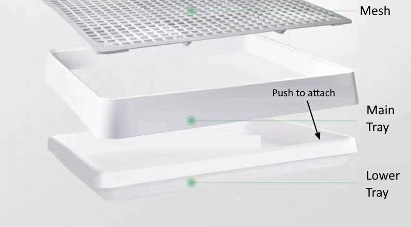 Litter Tray for Pet with Removable Mesh