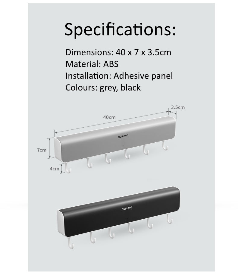 Wall Mounted Storage Organiser Key Holder
