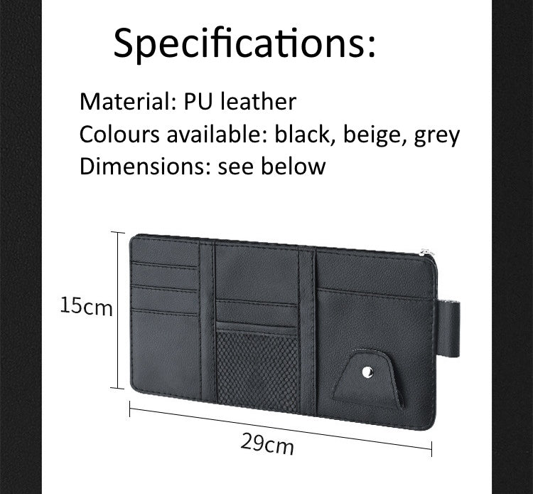 Car Sun Visor Organiser