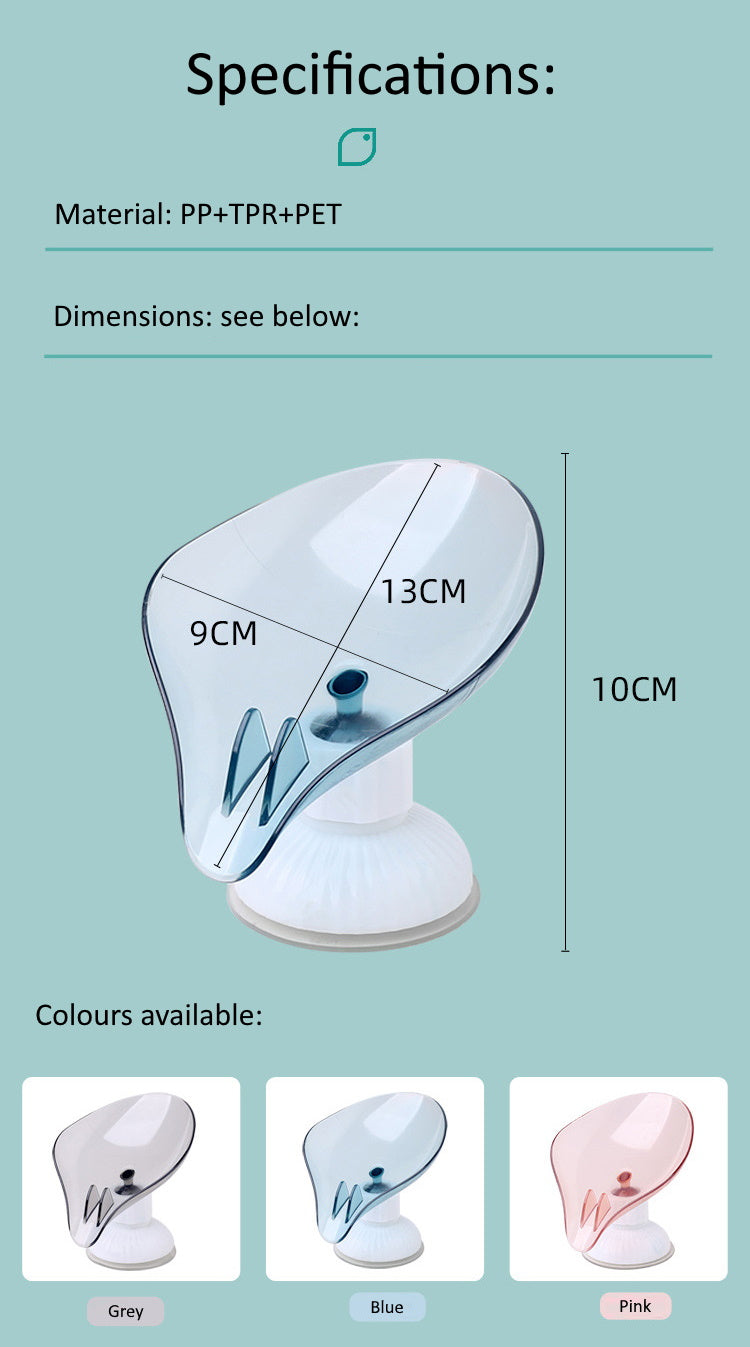 Leaf Shape Self Draining Soap Holder