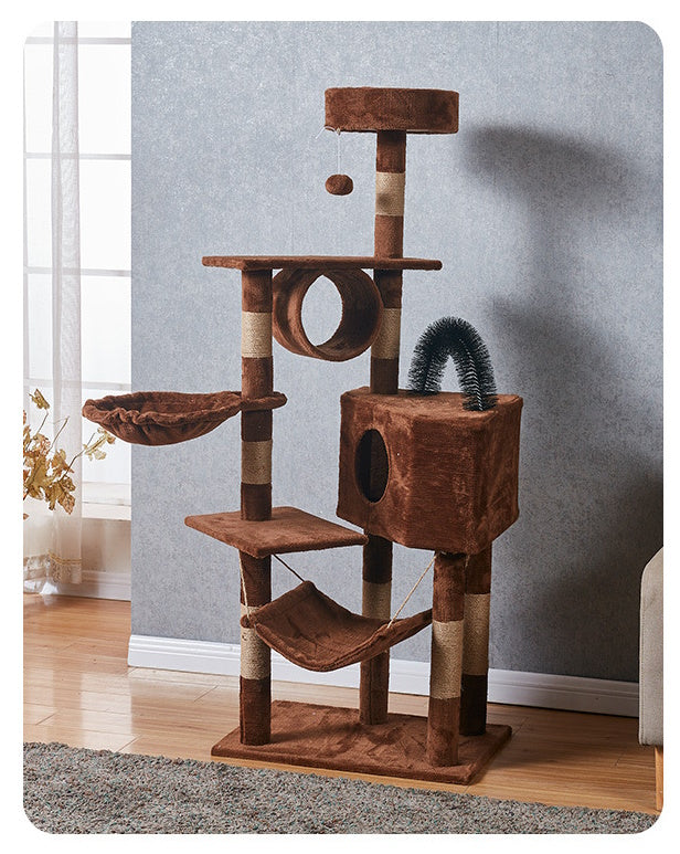 Cat Tree Tower with Scratching Post and Hammock