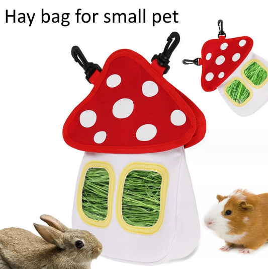 Mushroom Design Hay Bag for Small Pet