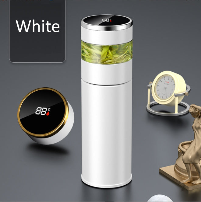 Digital Insulated Tea Infuser Bottle (Tea & Water Separation)