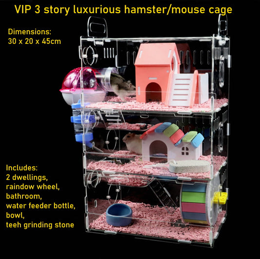 Mouse Cage VIP Series 3 Level TSS1