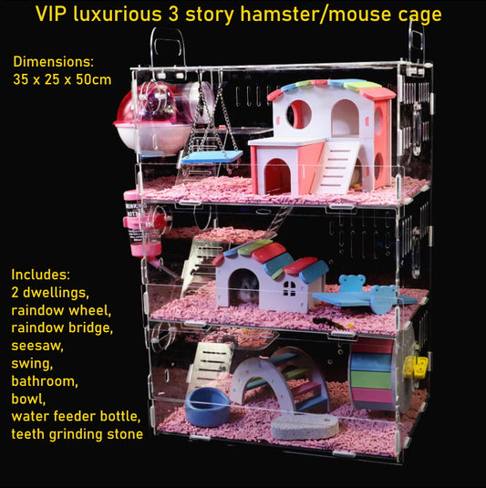 Mouse Cage VIP Series 3 Level TSL1