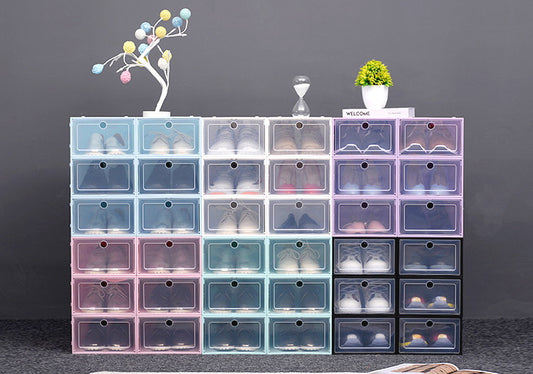 Stackable Medium Size Shoe Storage Box/Organiser Individual Box Multi-colour