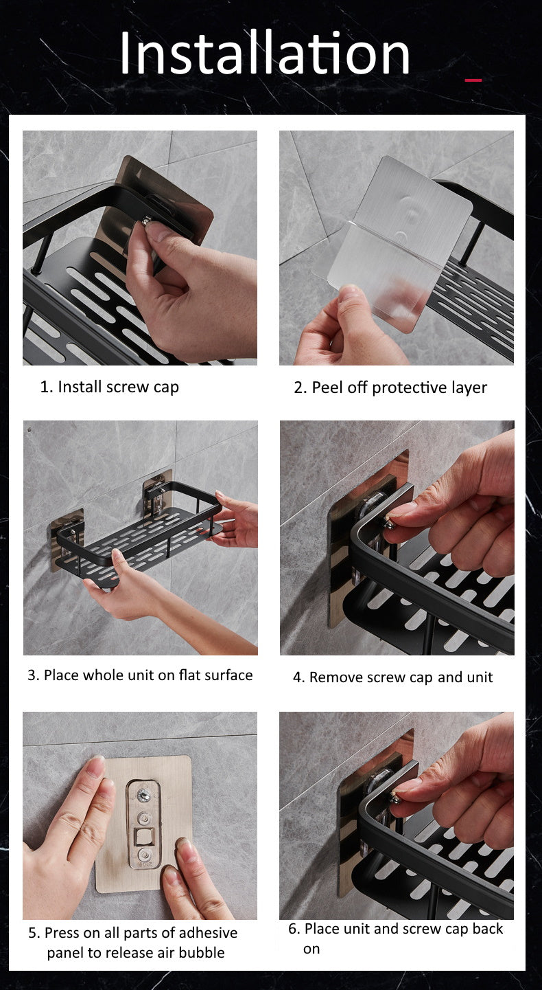 Wall Mounted Single Aluminium Organiser (Triangular)