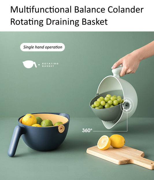 Balance Colander Rotating Draining Basket