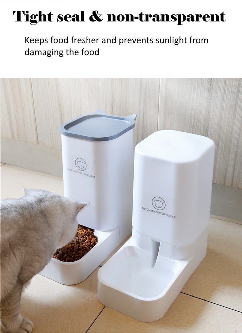 Automatic Food and Water Feeder Set for Pets