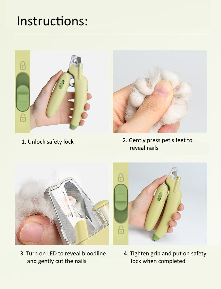 BOLLSLEY PetiCare LED Light Pet Nail Clipper- Great for India | Ubuy