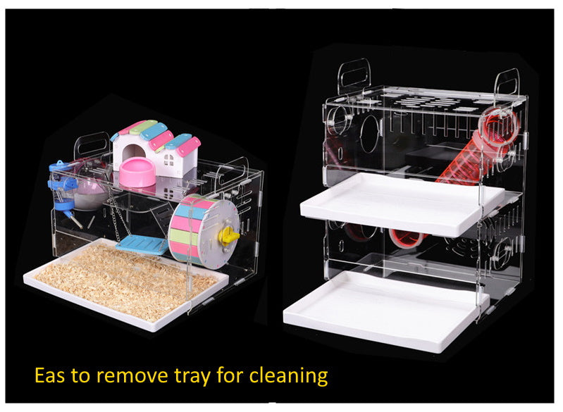 Computer Mouse Cage Mouse Cage VIP Series 3 Level with Tray TTL1 – Metal and Resin