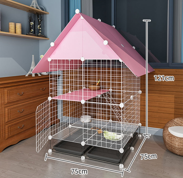 Pink rabbit outlet cage