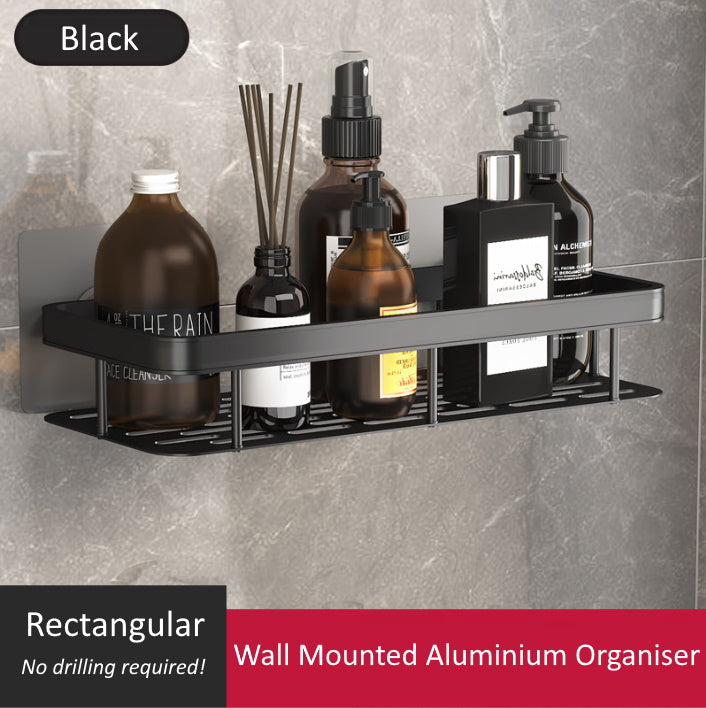 Wall Mounted Single Aluminium Organiser (Rectangular)