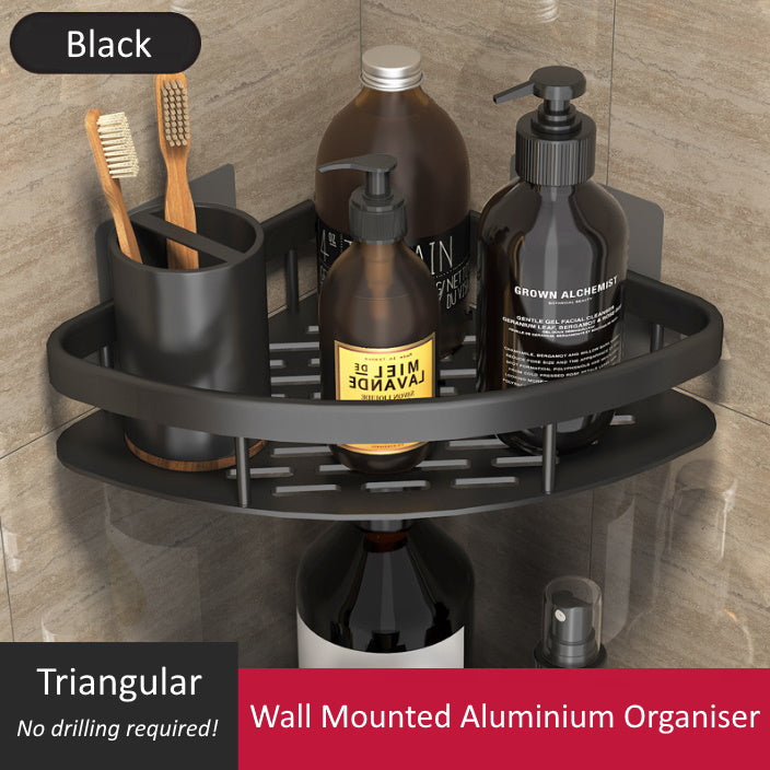 Wall Mounted Single Aluminium Organiser (Triangular)