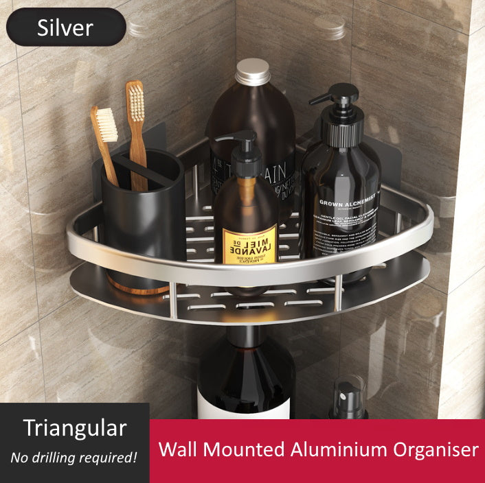 Wall Mounted Single Aluminium Organiser (Triangular)